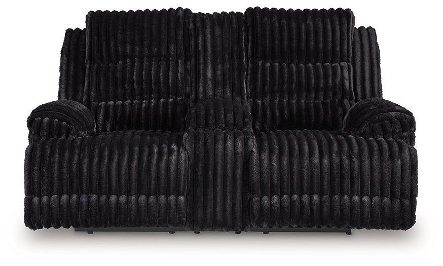 Rhine Falls Reclining Loveseat with Console