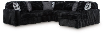 Midnight-Madness Sectional with Chaise