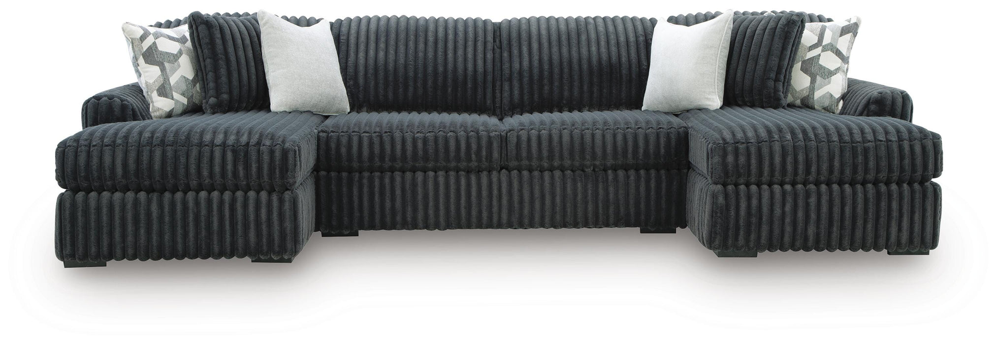 Midnight-Madness Sectional with Chaise