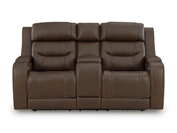 Knightington Power Reclining Loveseat with Audio Seating